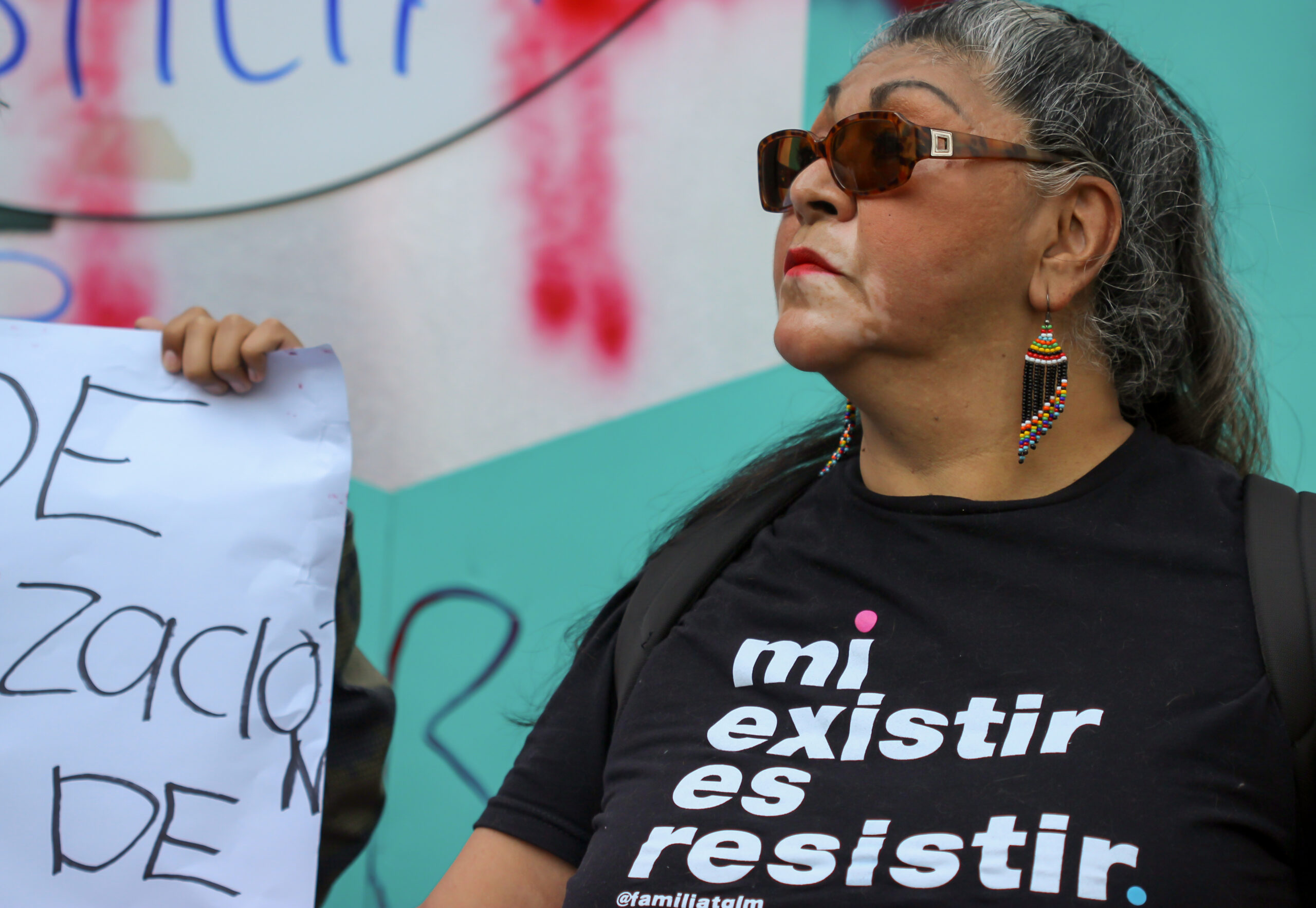 Manifestantes frente al Poder Judicial de la Ciudad de México, 16 de enero de 2025