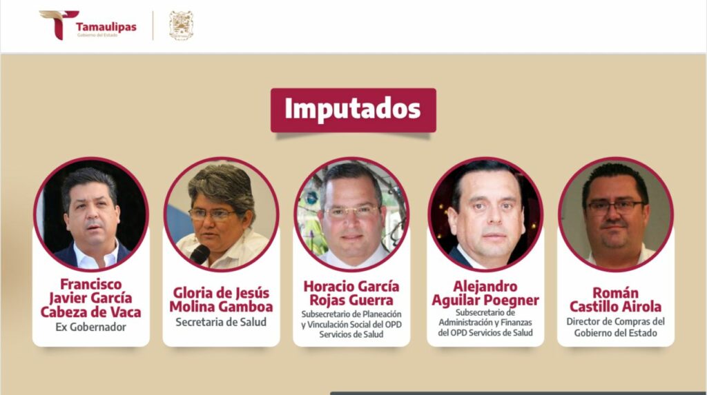 Imputados. Foto tomada de video