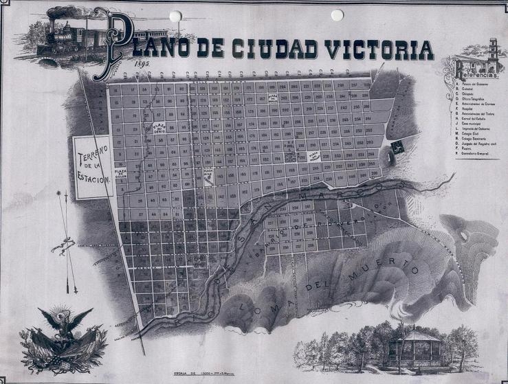 1895 Plano de Ciudad Victoria