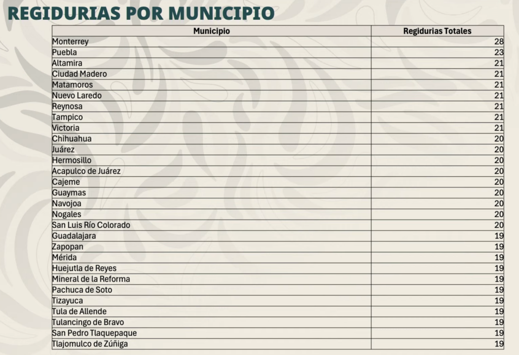 Regidores. Foto tomada de video