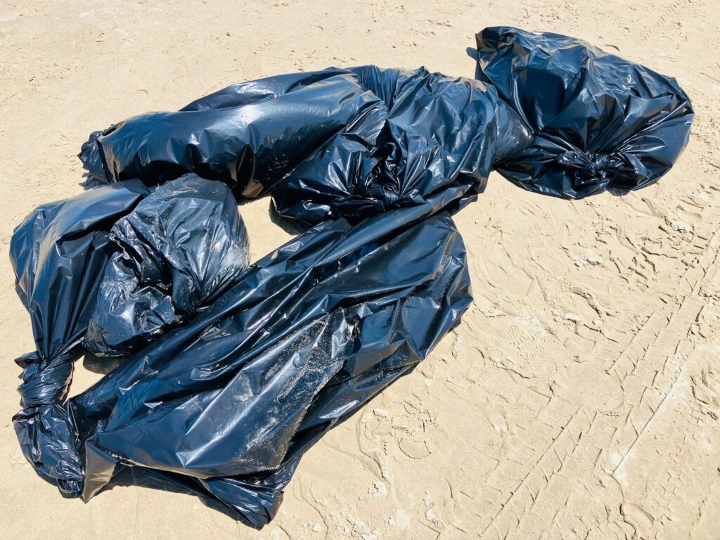 Recolección de restos de hidrocarburo. Foto de marthaolivia.com.mx