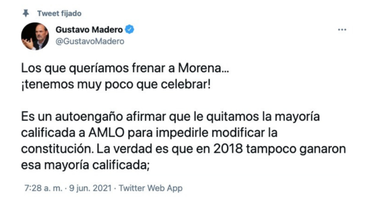 Los que queríamos frenar a Morena…¡Tenemos muy poco que celebrar!: PAN