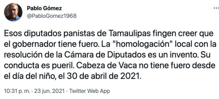 CDV sin fuero desde el Día del Niño; diputados del PRIAN+MC se lo regresan