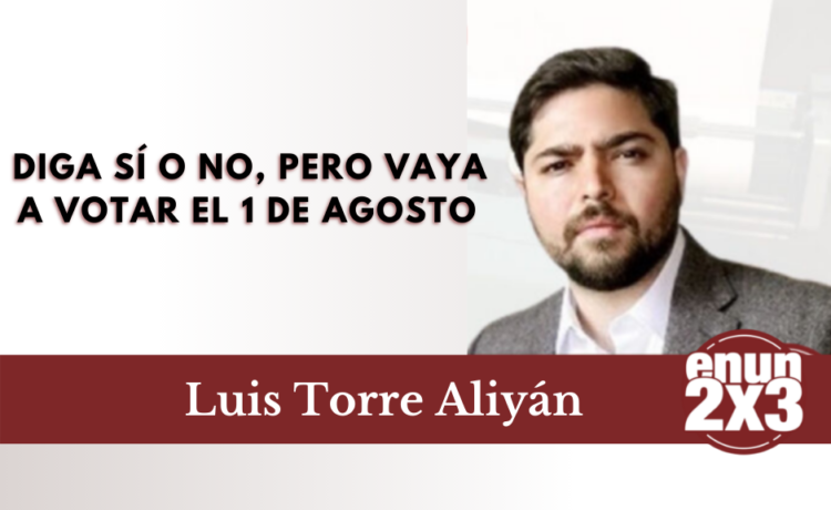 Diga Sí o No, pero vaya a votar el 1 de agosto