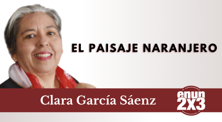 El paisaje naranjero