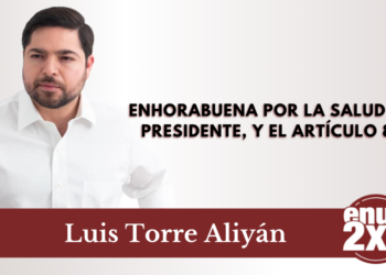 Enhorabuena por la salud del Presidente, y el artículo 84