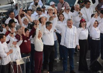 Adán Augusto y Sheinbaum en campaña