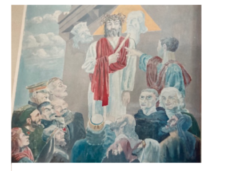 Insólito Mural del Templo del Sagrado Corazón