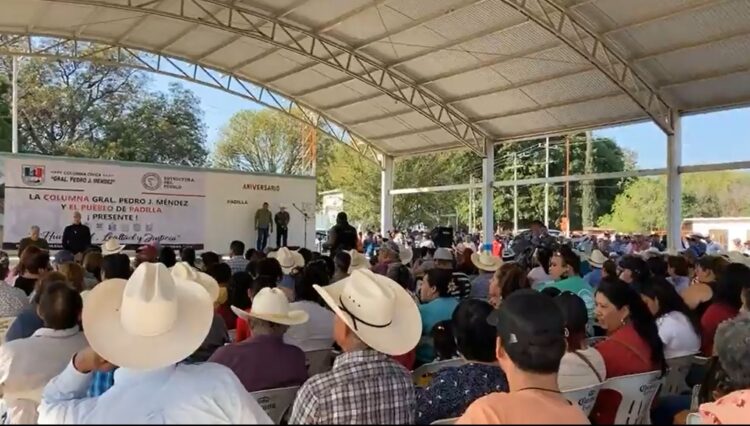 Muestra la Columna Pedro J. Méndez su poder de convocatoria en Padilla