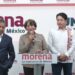 La maestra Delfina presenta a su coordinador de campaña en el Edomex