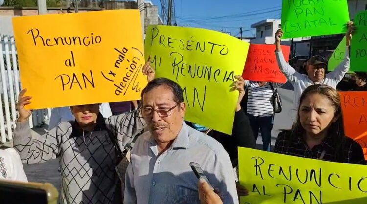 Renuncian militantes al PAN porque no atendieron sus demandas
