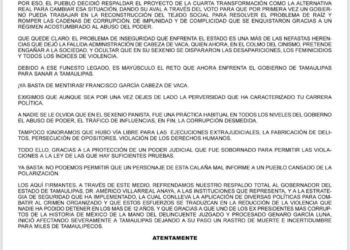 «¡Ya basta de mentiras!», le piden senadores, diputados y alcaldes a Cabeza