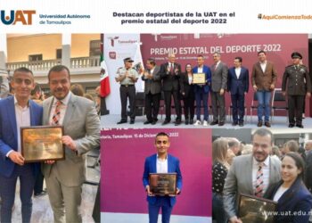 Felicita rector a atletas de la UAT reconocidos en el Premio Estatal del Deporte 2022