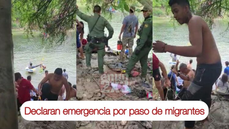 Más de 15 mil migrantes han cruzado a nado por el Río Bravo; declaran emergencia en Brownsville, Texas