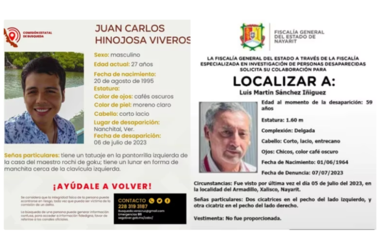 Tres periodistas desaparecieron en menos de una semana en Nayarit y Veracruz