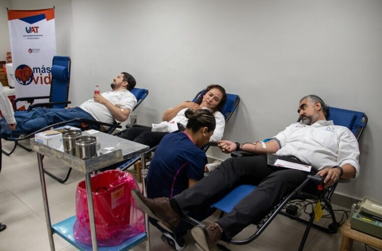 Promueve la UAT campaña de donación sangre Más Vida