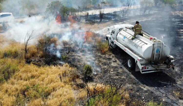 Reporta Protección Civil 20 llamadas por quema de pastizales debido a las altas temperaturas