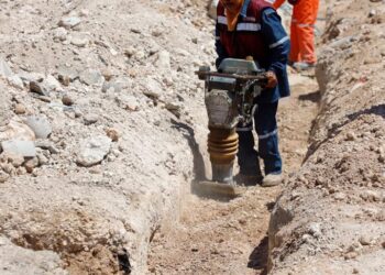 Invierte Peña Ortiz 11 mdp en pavimentación hidráulica