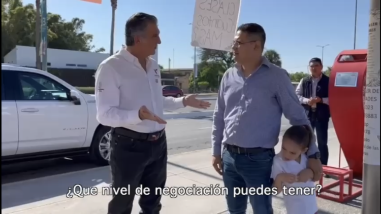 El plantón tiene tintes políticos: Gobernador de Tamaulipas