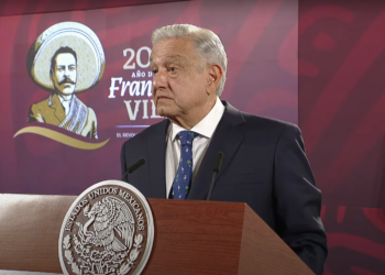 AMLO invita a Joe Biden a visitar planta de licuefacción en Altamira. Foto tomada de video