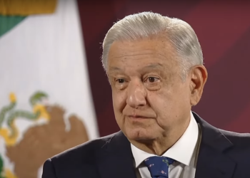 Celebra AMLO regreso a clases en Tamaulipas. Foto tomada de video