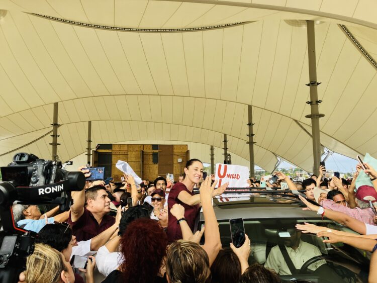 Claudia Sheinbaum visitará Tampico. Foto de Tania Villanueva para EnUn2x3