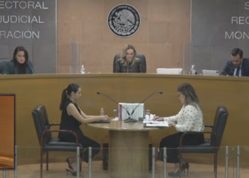 Sesión Pública de la Sala Regional Monterrey del Tribunal Electoral del Poder Judicial de la Federación. Foto tomada de video
