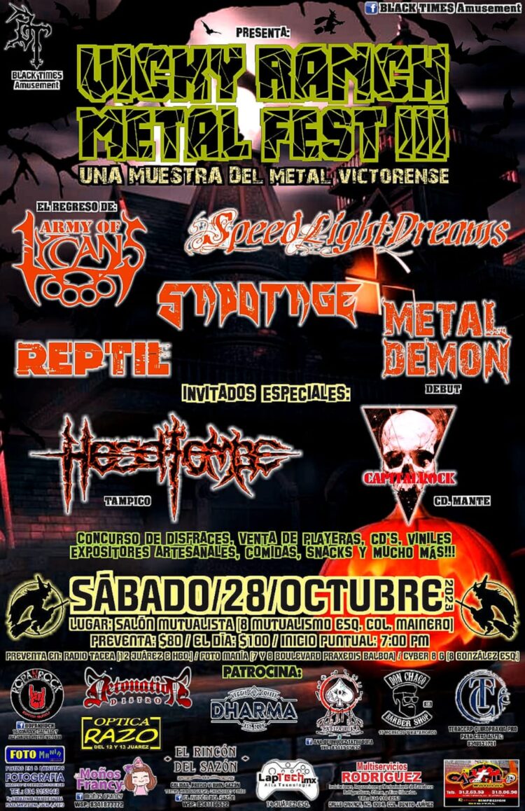 Noche metalera presente en la capital tamaulipeca