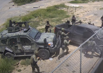 FGR imputa a siete militares involucrados en ejecución de civiles en Nuevo Laredo. Foto tomada de video