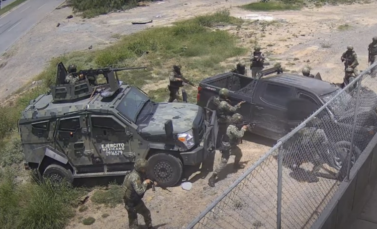 FGR imputa a siete militares involucrados en ejecución de civiles en Nuevo Laredo. Foto tomada de video