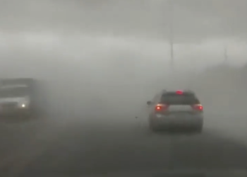 Suspenden clases en Nuevo León por lluvias. Foto tomada de video