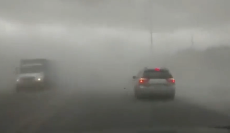 Suspenden clases en Nuevo León por lluvias. Foto tomada de video