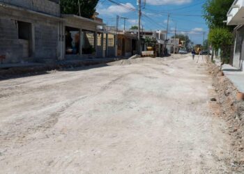 Pavimenta Gobierno de Reynosa en La Joya