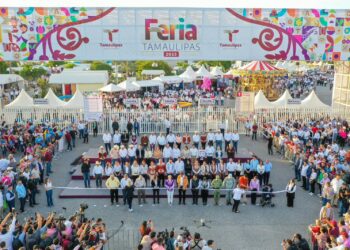 Asiste alcalde de Reynosa a la inauguración de la Feria Tamaulipas
