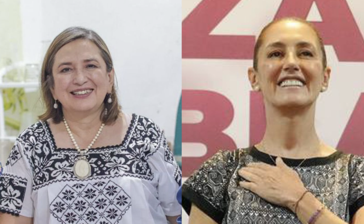 Invitan a la FIL a Sheinbaum y Gálvez. Fotos de X Xóchitl Gálvez y Claudia Sheinbaum