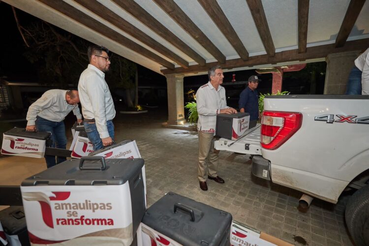 El Gobierno del Estado de Tamaulipas envía herramientas para facilitar las labores de rehabilitación en Guerrero.