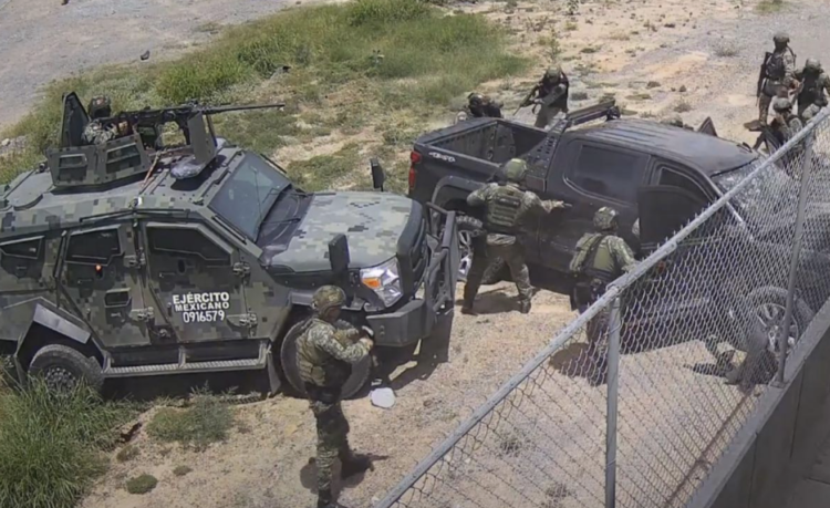 Militares involucrados en ejecución de civiles en Nuevo Laredo. Foto tomada de video
