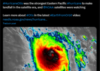 «Otis», el huracán más fuerte en la historia del Pacífico Oriental: NOAA
