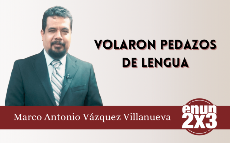 Volaron pedazos de lengua…