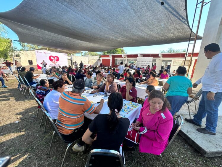Lleva SEBIEN «Mercado del Bienestar» al ejido Guadalupe Victoria