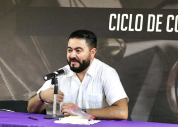 En la imagen, el juez Crescencio Contreras Martínez. Foto de Facebook Universidad Mundial