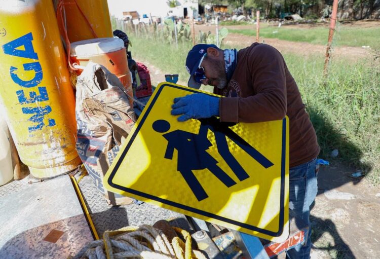 Habilita Gobierno de Reynosa señalamientos viales para prevenir accidentes