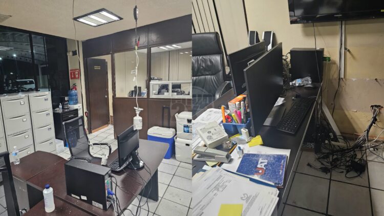 Porros encapuchados causan destrozos y agreden a personal de la UAT en el Mante