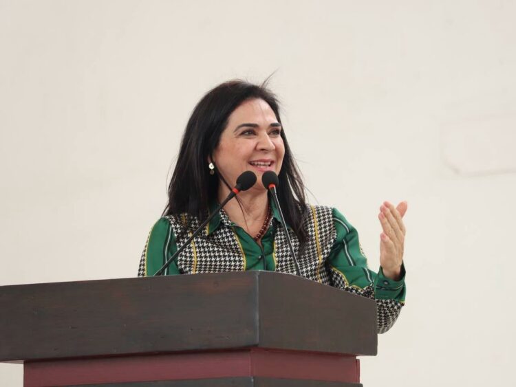 Mónica Villarreal, candidata a la alcaldía de Tampico por Morena. Foto de X Mónica Villarreal