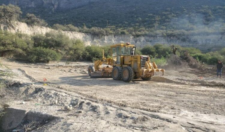 En el Altiplano tamaulipeco, construcción de vado conectará zonas ejidales