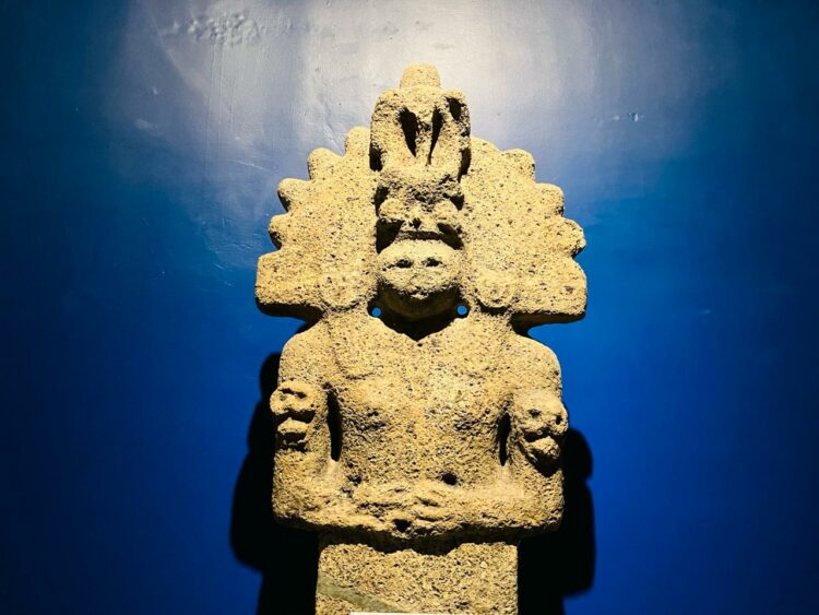 Escultura de la cultura huasteca que se exhibe en el Museo de la Cultura Huasteca de Tampico. Foto de Tania Villanueva