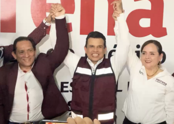 Morena rompe alianza y elige a Gattás como candidato a la alcaldía de Ciudad Victoria. Foto tomada de video
