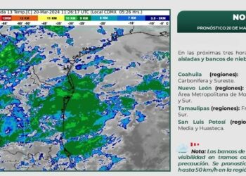 Recomienda Protección Civil Reynosa precaución ante lluvias aisladas