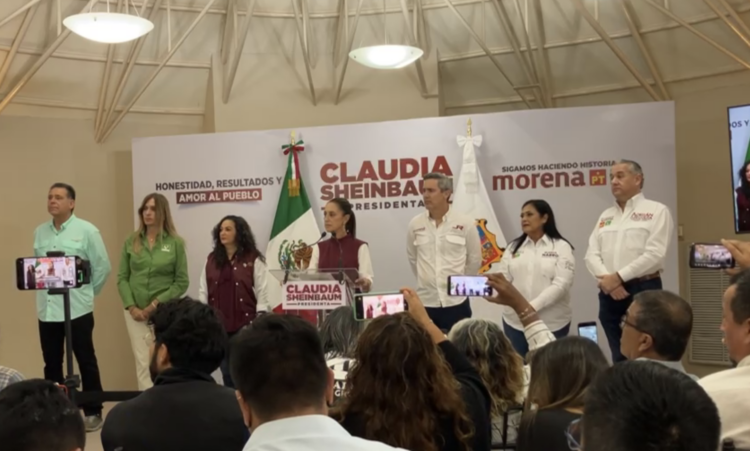 “El pueblo de Tamaulipas es el que va a decidir”: Sheinbaum sobre Eugenio Hernández. Foto tomada de video