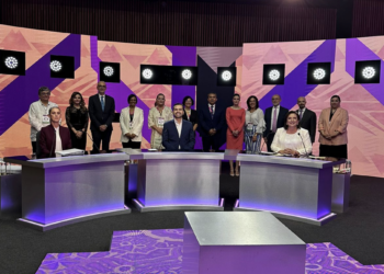 Arranca el primer debate presidencial. Foto de X INE